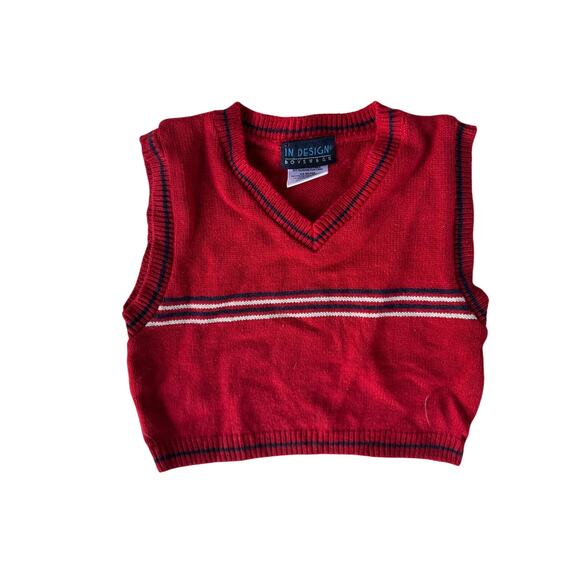 6-9M Baby Red Vest - Picture 1 of 1